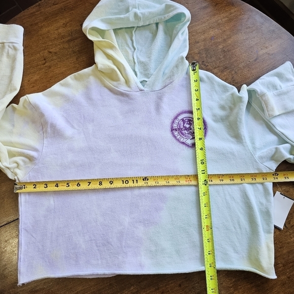 Psycho Tuna Tie Dye Cropped Graphic Hoodie Size L - Picture 10 of 10